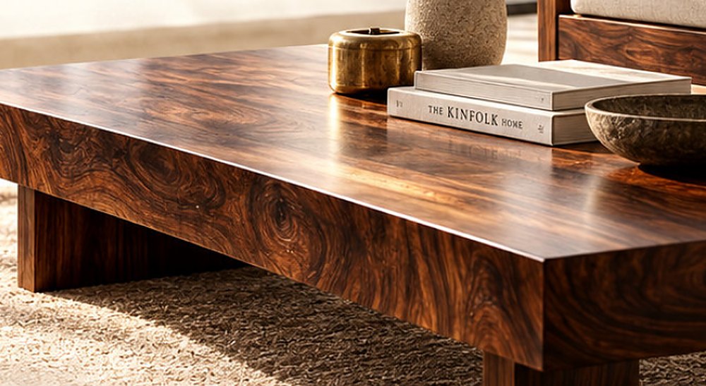 Rosewood coffee table